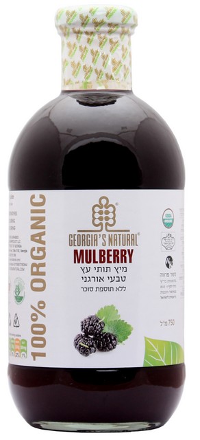 מיץ תותי עץ אורגני 750 מ"ל