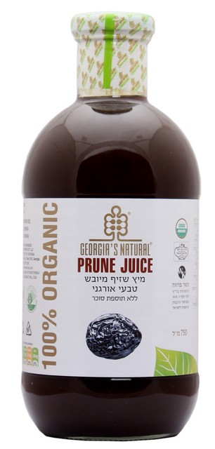 מיץ שזיפים אורגני 750 מ"ל